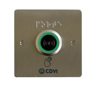 Commande infrarouge avec plastron inox 80x80 