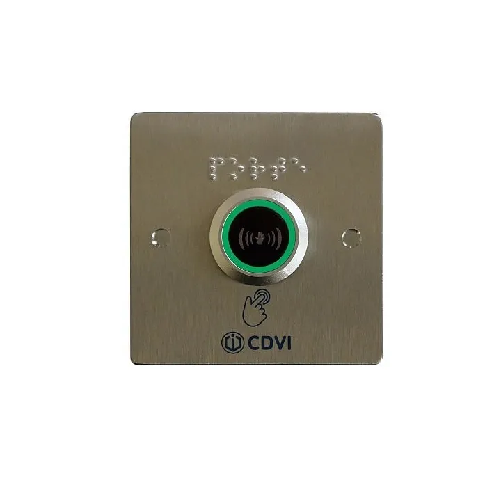 Commande infrarouge avec plastron inox 80x80 