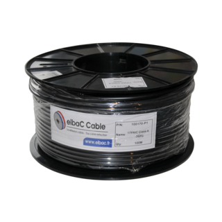CABLE COAX 17 PAtC classe A  triple écran  NOIR 500m-100170