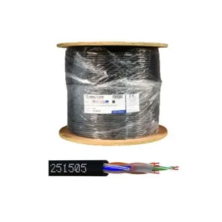 Câble Utp Cat6 Interieur/Exterieur Xl-Lszh Bob. Bois 500 M
