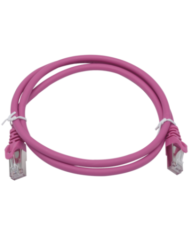 Cordon S/Ftp Cat6A Awg26 Lszh Rose 0.5Mètrecordon 1 Pièce0.5