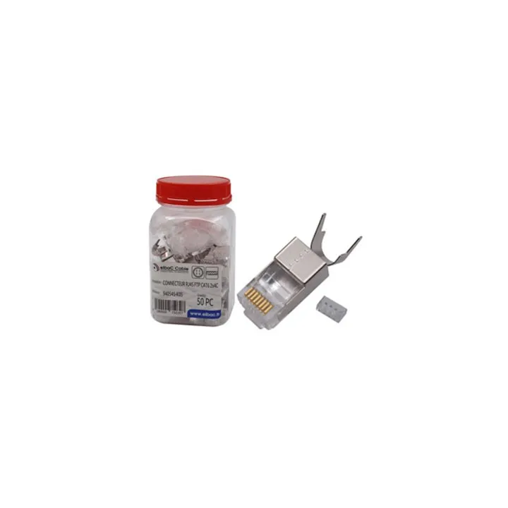 Connecteur Rj45 Ftp Cat6 2X4C 1.45/8 Boîte 50 Pc