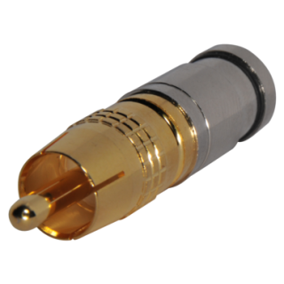 FICHE RCA Mâle à COMPRESSION pour câble KX 6  957205 unité