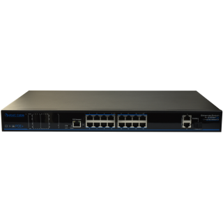 SWITCH MANAGEABLE 250W-16×100Mb/POE+& 2x1000Mb & 1SFP Boite 1 PC