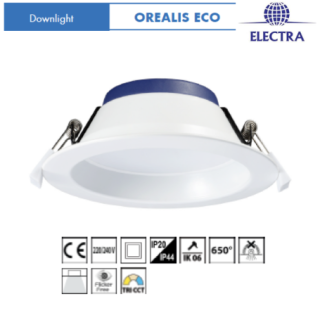 OREALIS DOWN ENC LED BLC 20W 3-6K 1600-1720Lm (D)