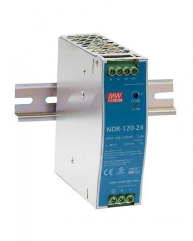 Alimentation Rail Din 120W Ve:90-132/180-264Vac Vs:24V/5A