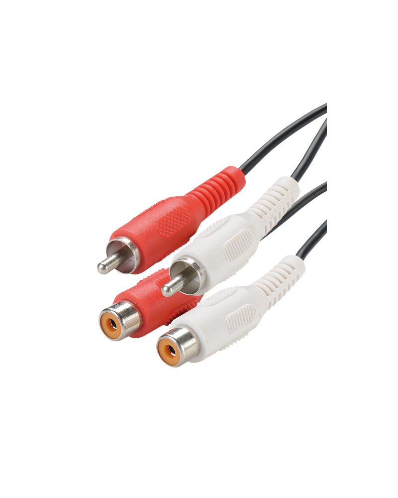 Cordon 2 Rca Males / 2 Rca Femelles 2M50