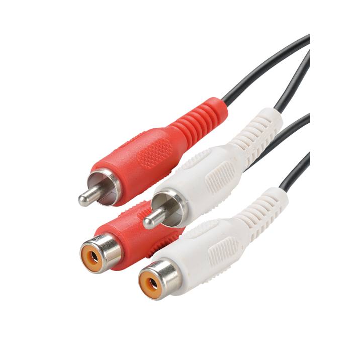 CORDON 2 rca males / 2 rca femelles 2m50