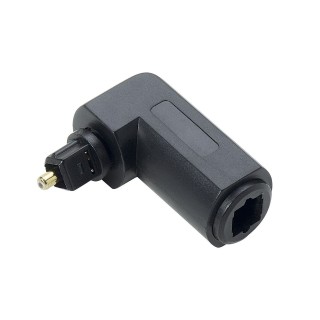 Adaptateur Toslink coudé à 90° M/F-OR