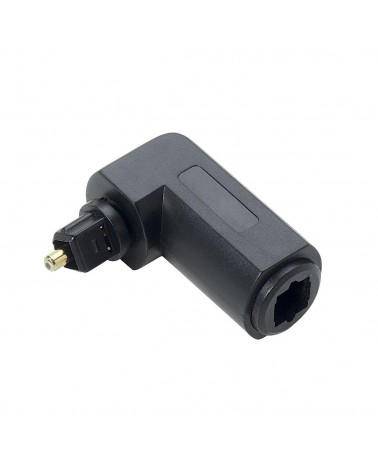 Adaptateur Toslink Coudé À 90° M/F-Or