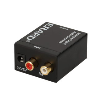 Convertisseur 2 RCA F vers Toslink F et 1 RCA F