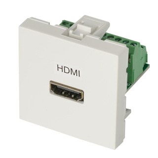 PLASTRON HDMI 45x45 raccordement à vis