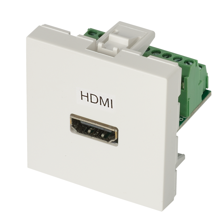 PLASTRON HDMI 45x45 raccordement à vis