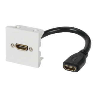 PLASTRON 45x45 HDMI+Cordon HDMI Fem.
