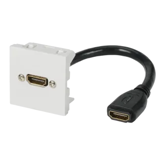 Plastron 45X45 Hdmi+Cordon Hdmi Fem