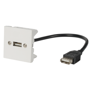 PLASTRON 45x45 USB+Cordon USB femelle PL211A2
