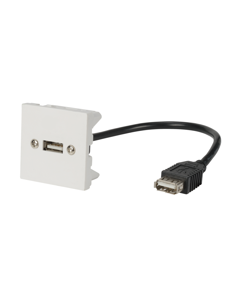 Plastron 45X45 Usb + Cordon Usb Femelle Pl211A2