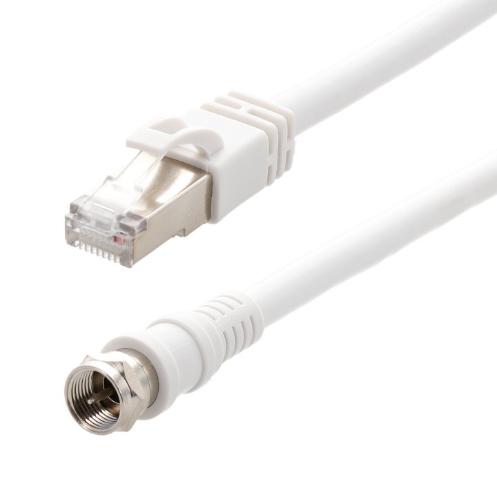 Cordon Balun actif F M/RJ45 M-impédance 100 en 75 Ohms-0m30