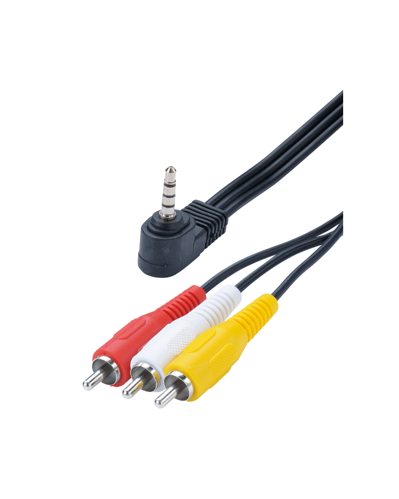 Cordon Camescope Jack 3.5 Male / 3 Rca Males 1M50