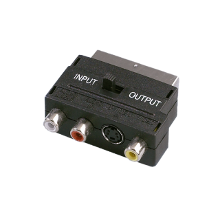 ADAPTATEUR PERITEL male/3 RCA femelle+SVHS femelle