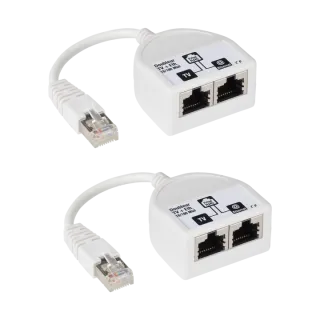 Coupleur/Découpleur Rj45-Internet Et Tv-Tnt