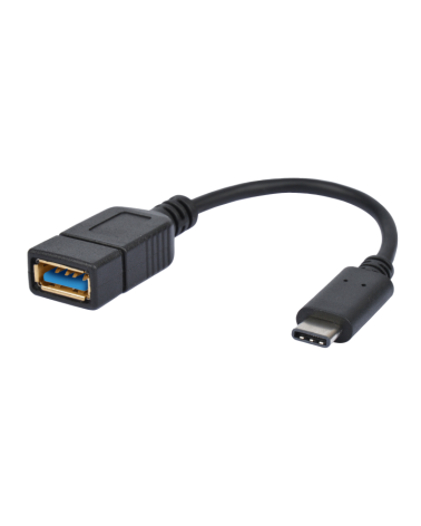 Adaptateur Usb 3.2-C M/A F-Noir-15Cm