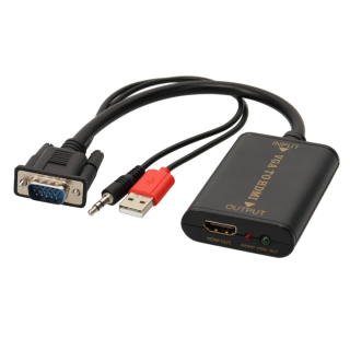 CONVERTISSEUR VGA+Jack M vers HDMI A F -
