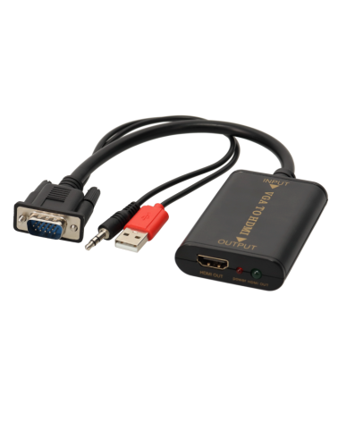 Convertisseur Vga + Jack Mètrevers Hdmi A F