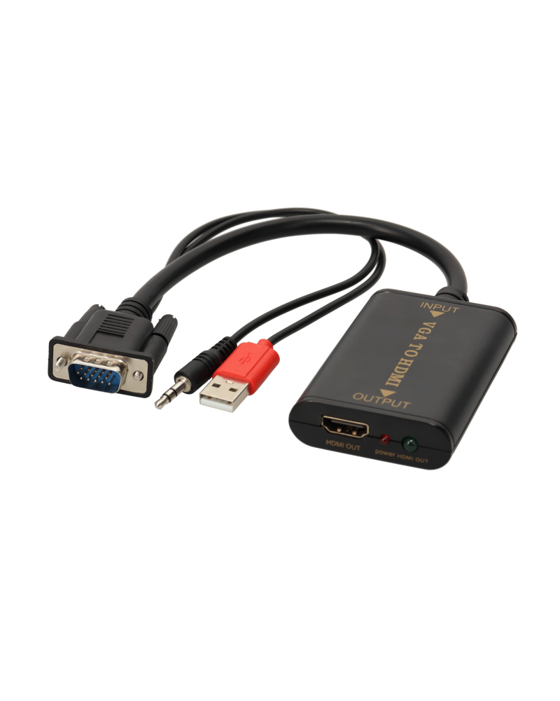 Convertisseur Vga + Jack Mètrevers Hdmi A F