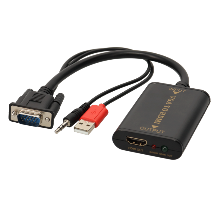 CONVERTISSEUR VGA+Jack M vers HDMI A F -