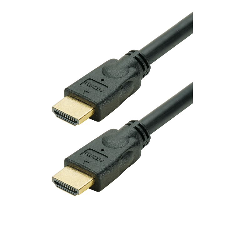 Cordon Hdmi 2.0 Blindé Or 4K 2 Mètres En Blister