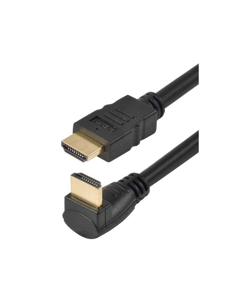 Cordon Hdmi 4K 2.0 1Coudée // 1Droite 2 Mètres