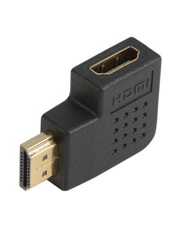 Adaptateur Hdmi A Coudé À 90° Latéral Gauche-M/F-Or