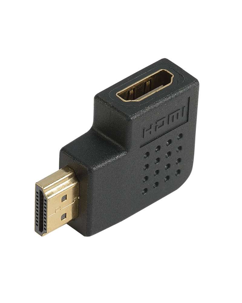 Adaptateur Hdmi A Coudé À 90° Latéral Gauche-M/F-Or