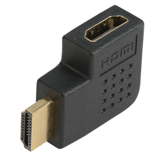 Adaptateur Hdmi A Coudé À 90° Latéral Droit-M/F-Or