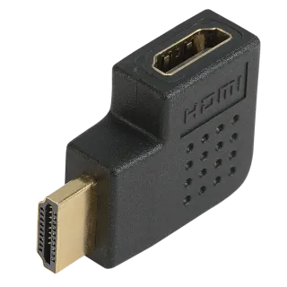 Adaptateur Hdmi A Coudé À 90° Latéral Droit-M/F-Or