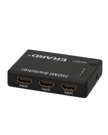 Sélecteur Hdmi 3 Vers 1-Full Hd 1080P-7.2 Gbps-Téléco Fournie-Plug