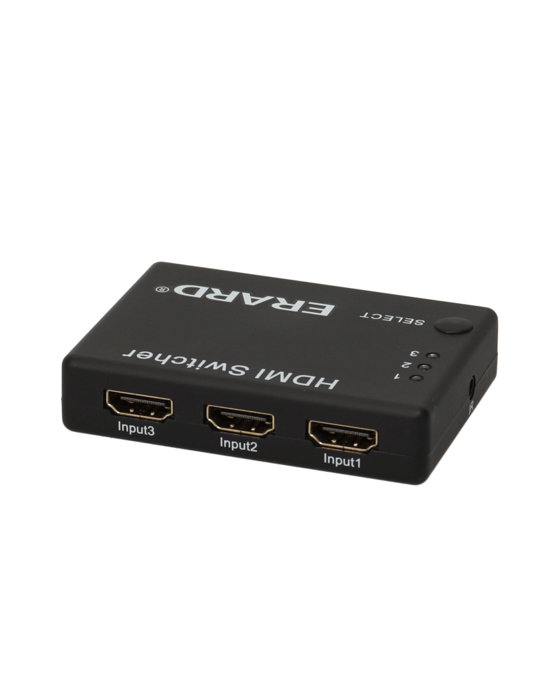 Sélecteur Hdmi 3 Vers 1-Full Hd 1080P-7.2 Gbps-Téléco Fournie-Plug