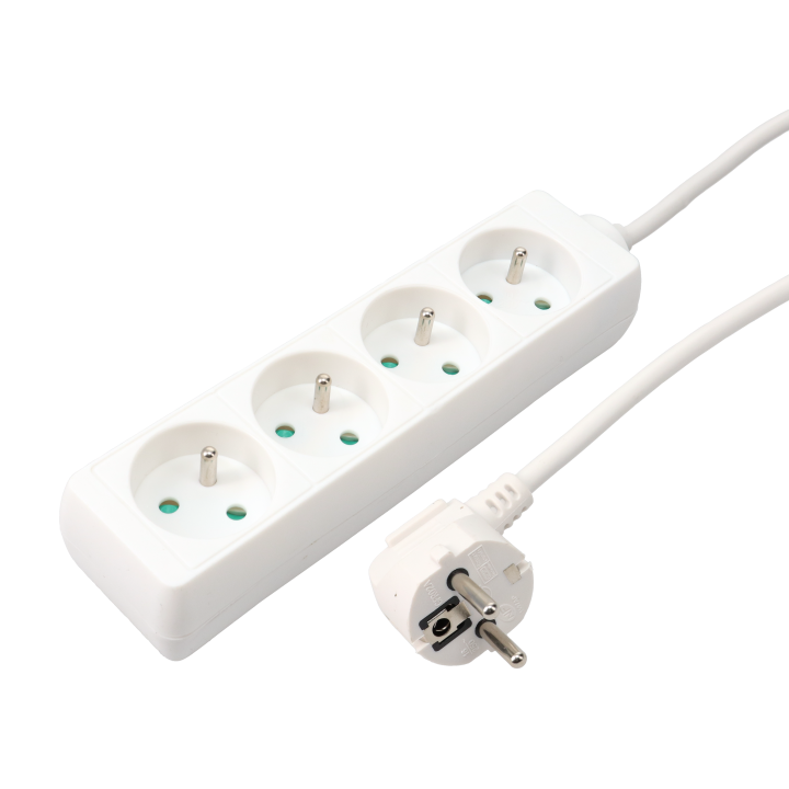 BLOC SECTEUR MULTIPRISES 2poles+terre 4 prises