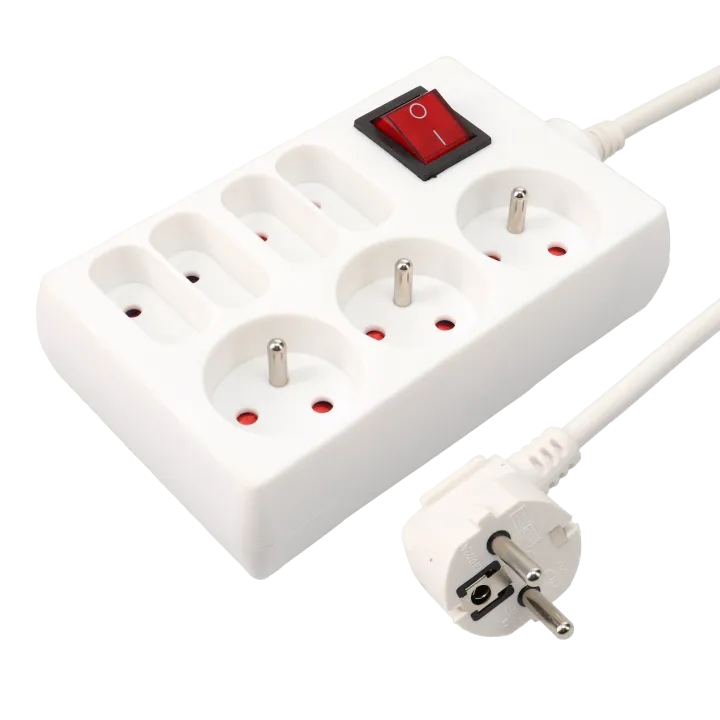 Bloc Secteur Multiprise 7 Prises+Inter