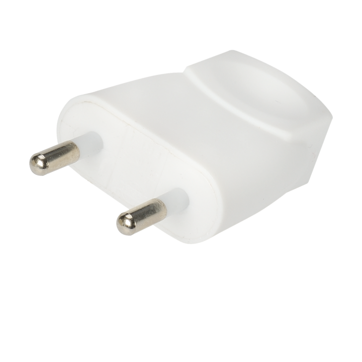 Prise électrique 230V (2 P) M-6A-CE-blanche-à monter