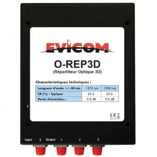 Répartiteur Optique 3 Directions Connectique Fc/Pc