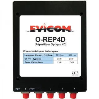 Répartiteur Optique 4 Directions Connectique Fc/Pc