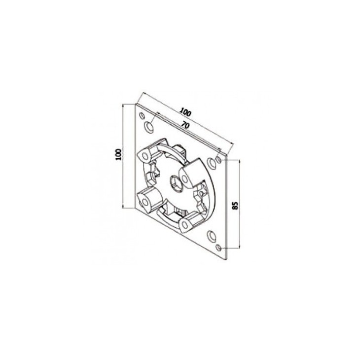 SUPP. MOT. UNIVER.100X100 BASEACIER