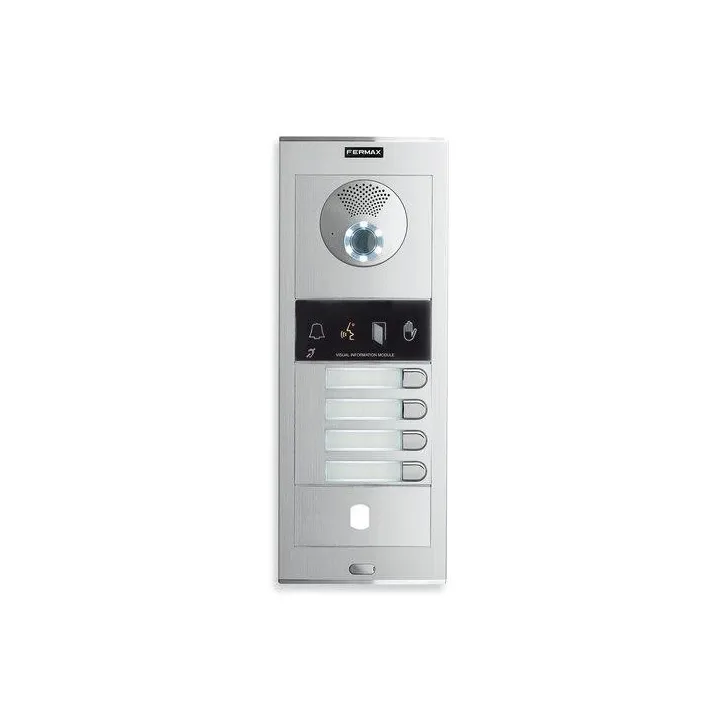 Kit Video Dial Inox 4 Logements - Version Wifi