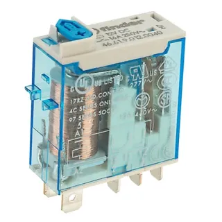 Relais Miniature 1Rt 16A 12V Dc, Indicateur Mécanique + Bouton Test