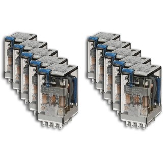 Relais Industriel 4Rt 7A 48V Dc, Bouton Test Et Indicateur Mécanique