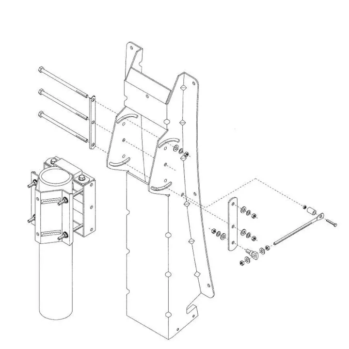 Accessoire Mécanique Pour Parabole 120Cm Ro120N