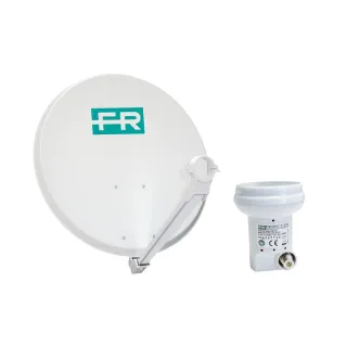 Kit Parabole 80 Cm Acier + Lnb Emballage Individuel