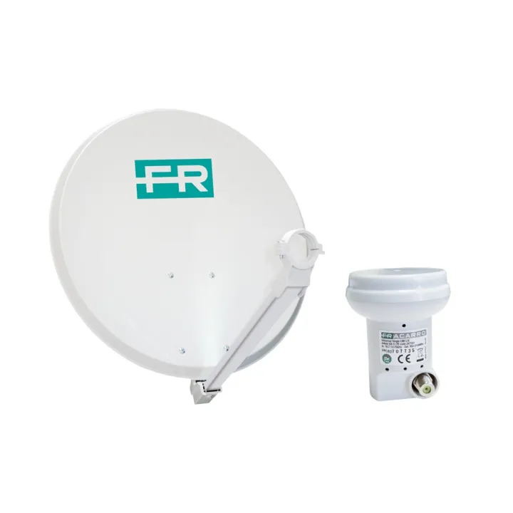 Kit Parabole 80 Cm Acier + Lnb Emballage Individuel
